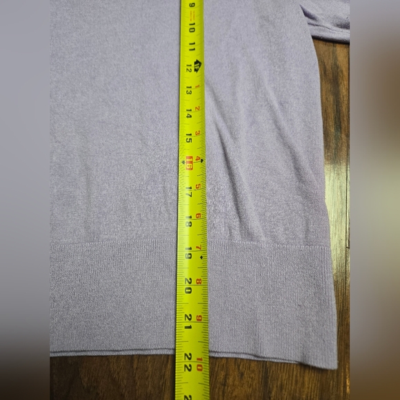 Banana Republic Yak Silk Rayon Blend Lavender Purple Crew Neck Knit Sweater XS - Picture 5 of 7